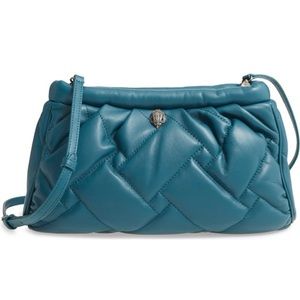 Kensington Soft Quilted Leather Clutch with Removable Strap